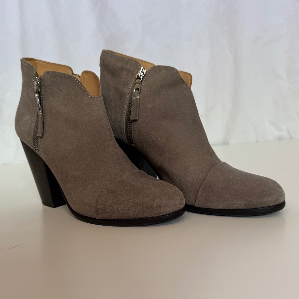 Rag & Bone Margot Double Zip Block Heel Booties